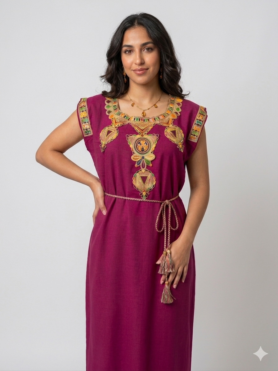 Robe Kabyle de Maison Légère d'Été "Itri"