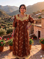 Robe Kabyle d'été maison traditionnelle "Asma"