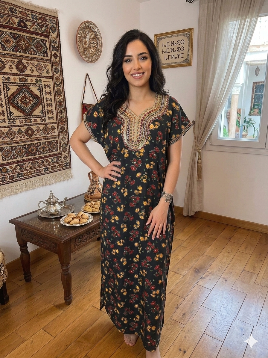 Robe de Maison Fleurie "Inès"