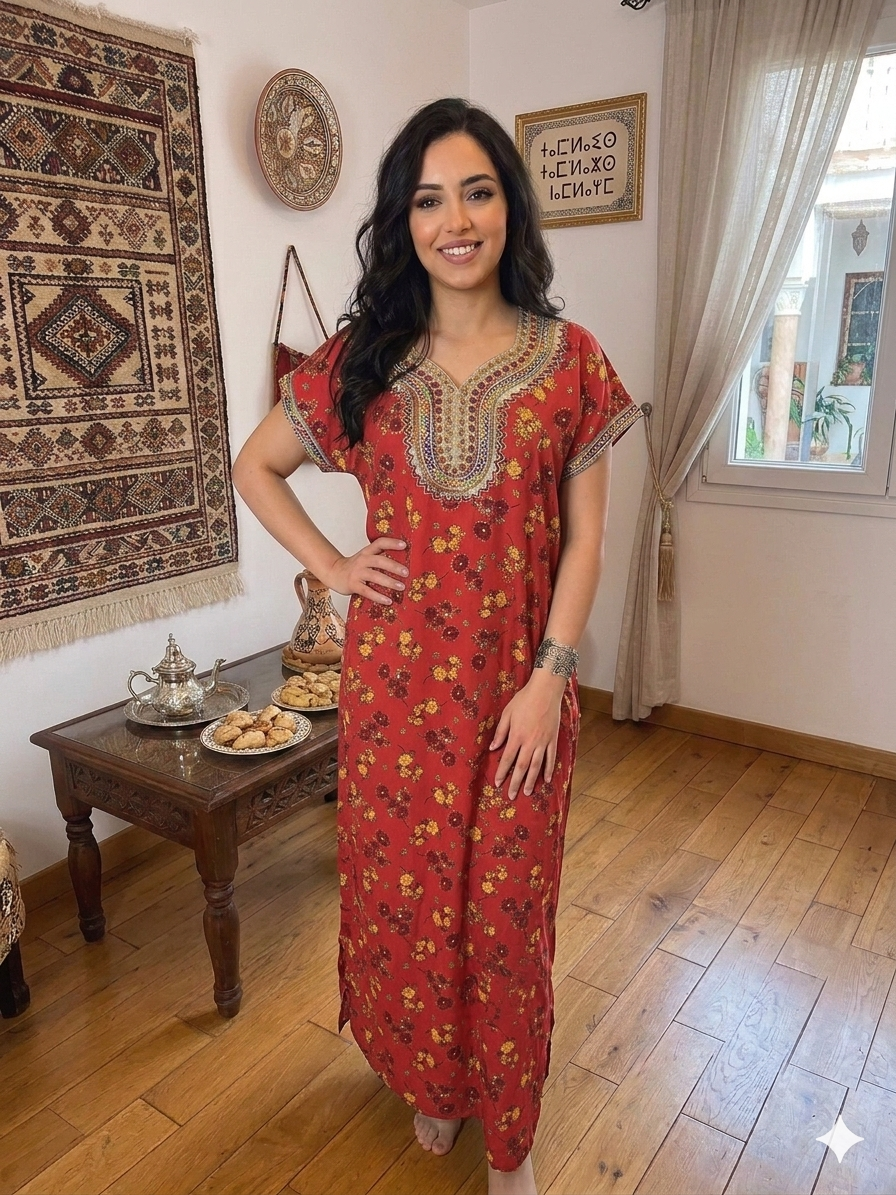 Robe de Maison Fleurie "Inès"