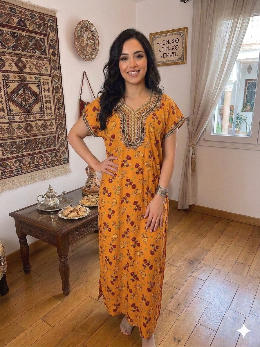 Robe de Maison Fleurie "Inès"