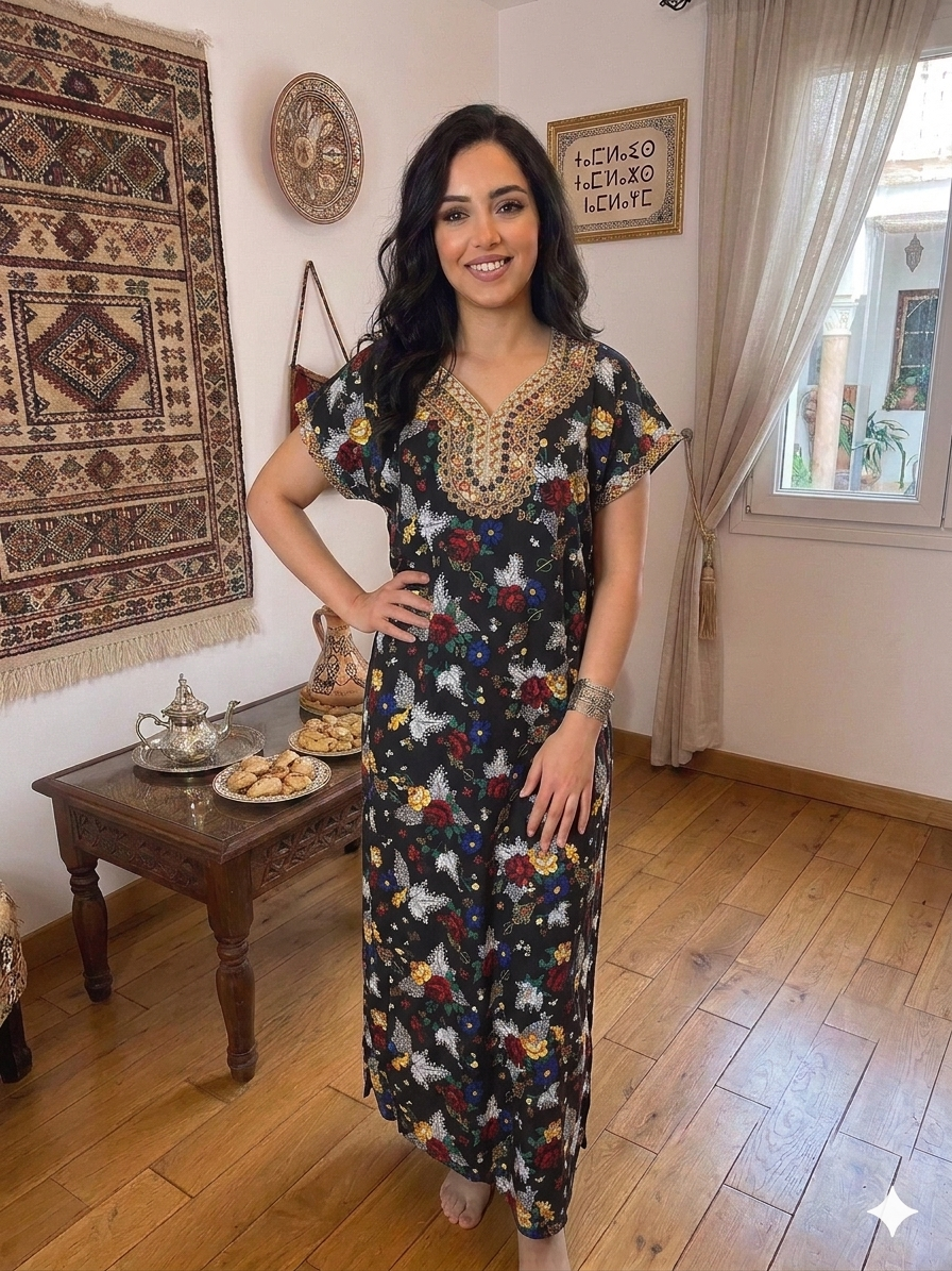 Robe de Maison Fleurie "Inès"