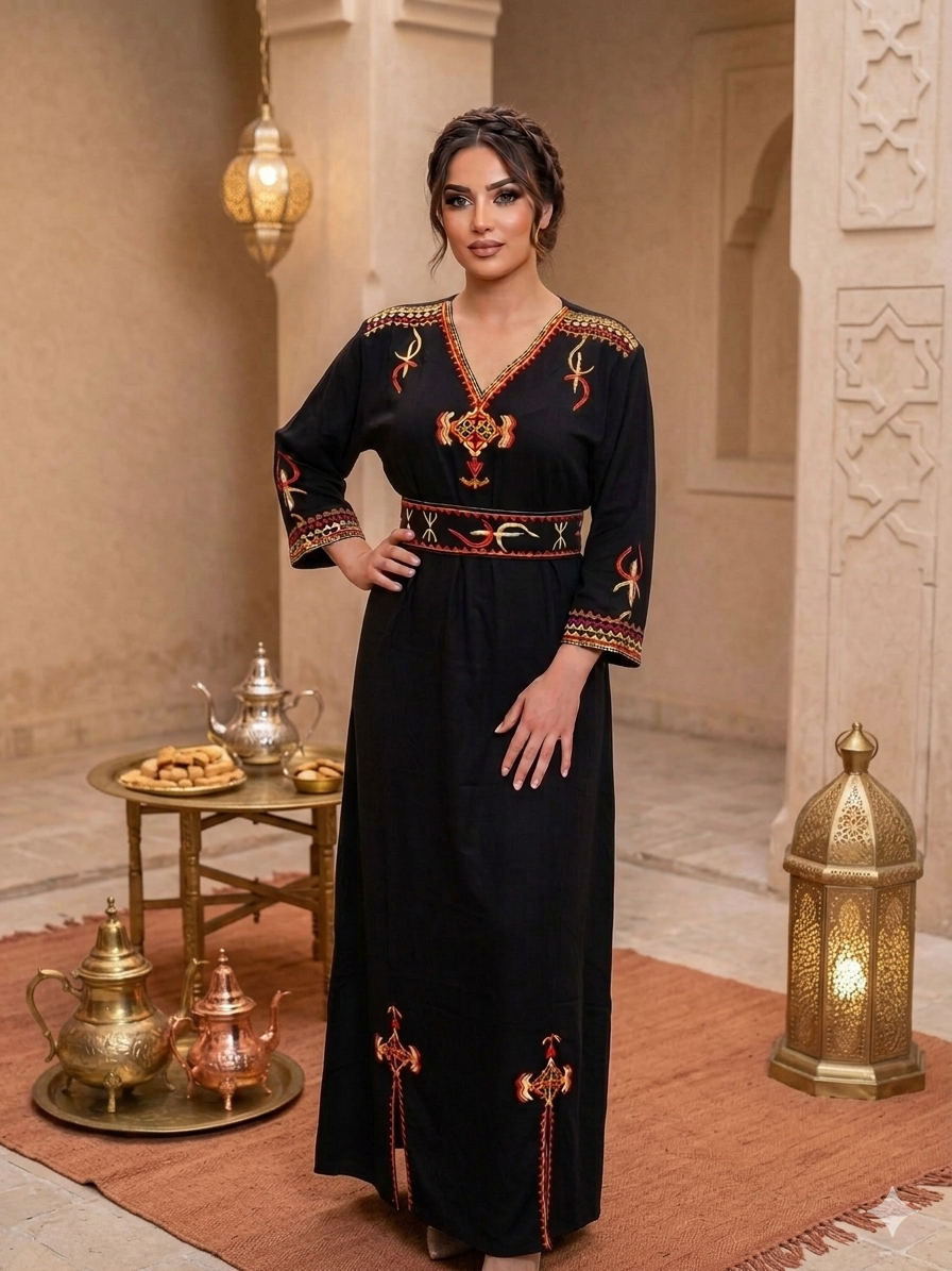 Robe Traditionnelle de Cérémonie Brodée "Liza"