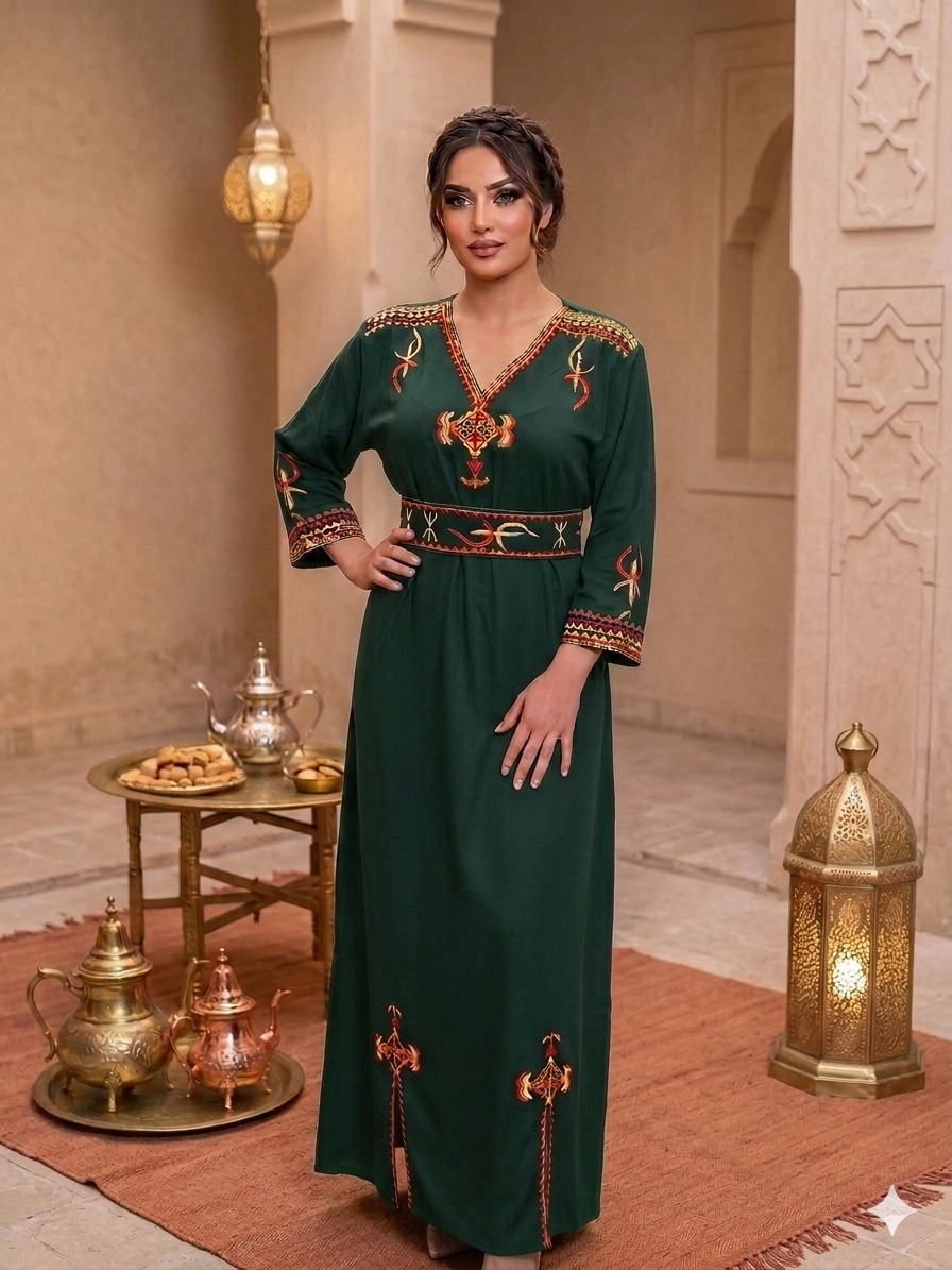 Robe Traditionnelle de Cérémonie Brodée "Liza"