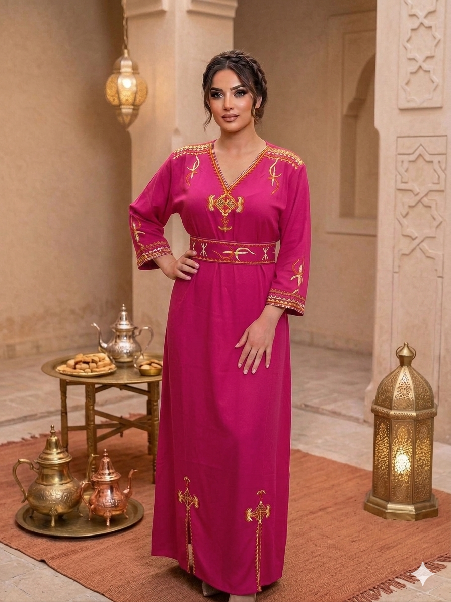Robe Traditionnelle de Cérémonie Brodée "Liza"