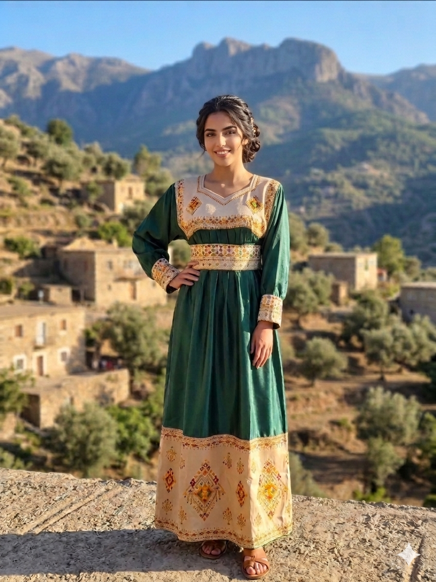 La Robe "Maya" Splendeur Berbère et Coupe Impériale