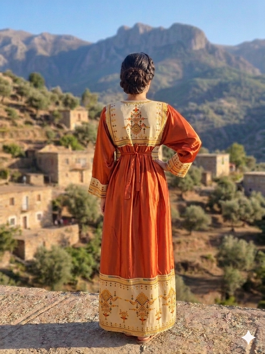 La Robe "Maya" Splendeur Berbère et Coupe Impériale