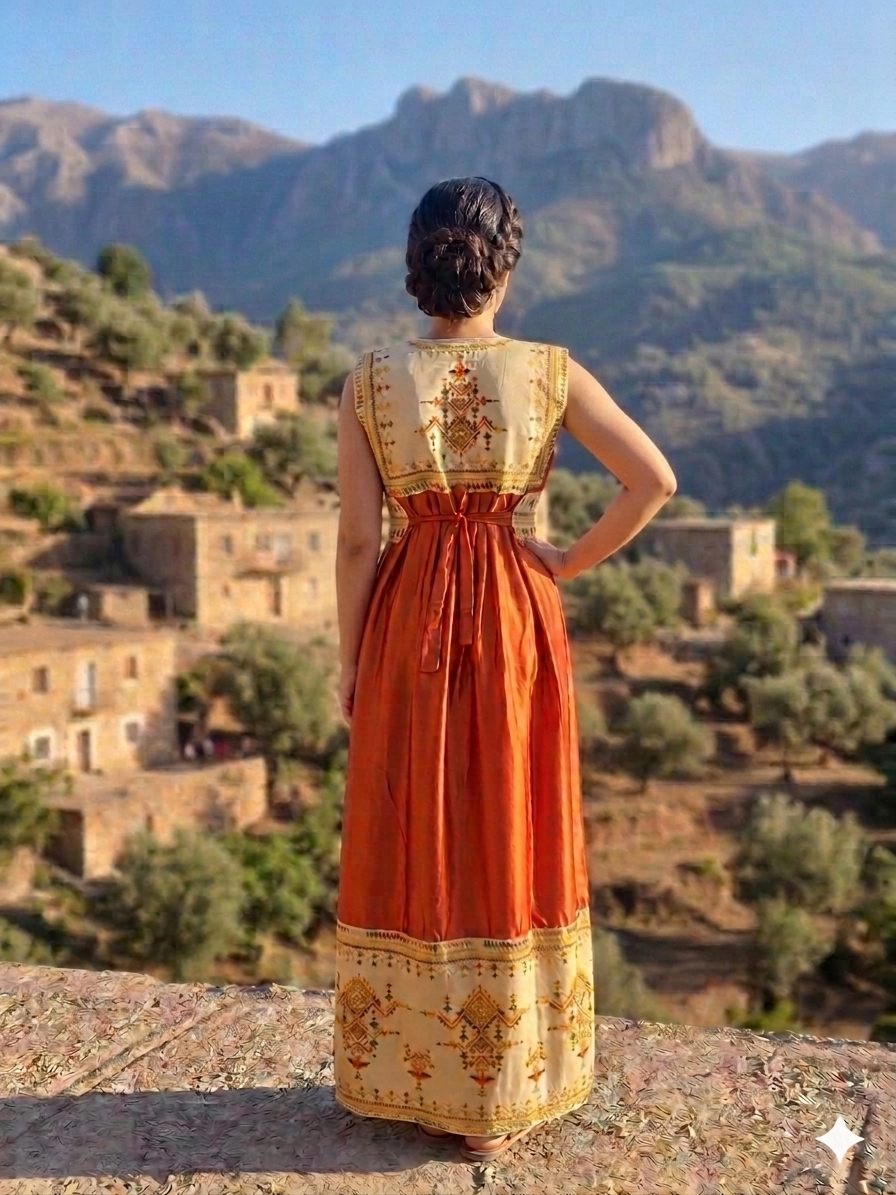 La Robe "Maya" Splendeur Berbère et Coupe Impériale
