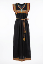 Robe Kabyle de Maison d'Été "Yasmine" – Fluide & Zigzag