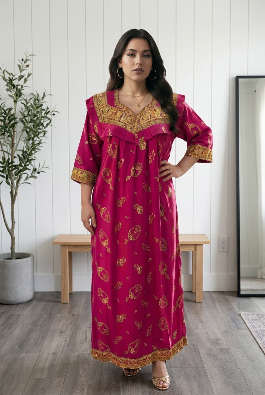 Robe Kabyle d'été maison traditionnelle "Asma"
