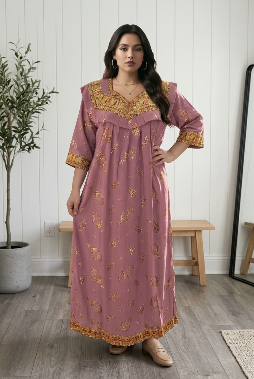 Robe Kabyle d'été maison traditionnelle "Asma"