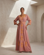 Robe Kabyle de Cérémonie "Kahina" – Chic & Élégance Épurée