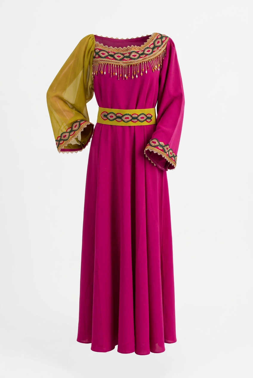 Robe Kabyle Moderne Asymétrique – "Ayur"