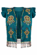 Ensemble Robe & Boléro Brodé Kabyle — Satin & Perles