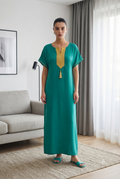 Duo Robes Kabyles - "Nora" + Col V Doré (Lot -30%)