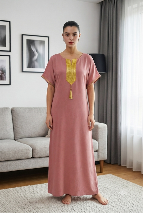 Duo Robes Kabyles - "Nora" + Col V Doré (Lot -30%)