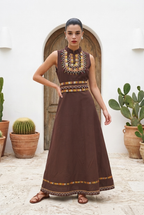 Robe Kabyle Moderne Brodée Zahra
